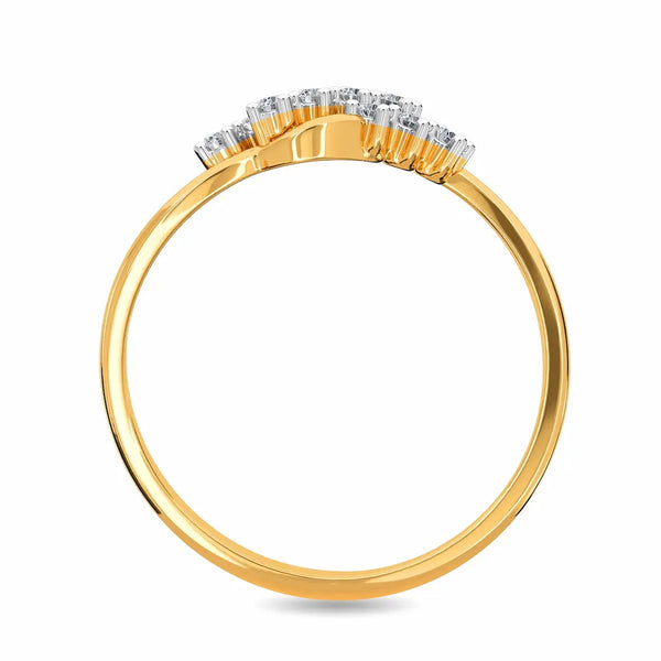 Astraea Ring – Celestial-Inspired 18K Gold Diamond Fashion Ring