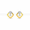 Henley Earrings – Contemporary 18K Gold Diamond Studs
