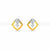 Henley Earrings – Contemporary 18K Gold Diamond Studs