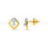 Henley Earrings – Contemporary 18K Gold Diamond Studs