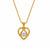 Enamored Heart Pendant – 18K Gold & Diamond Necklace