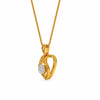 Enamored Heart Pendant – 18K Gold & Diamond Necklace