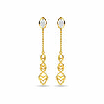 Celeste 18K Gold Diamond Drop Earrings