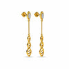 Celeste 18K Gold Diamond Drop Earrings