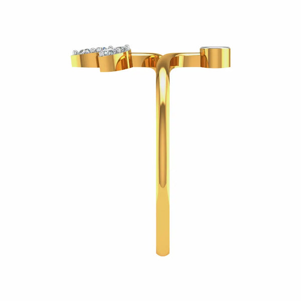 Lioray Ring – Contemporary 18K Gold & Diamond Statement Ring