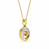 Brynnis Pendant – Elegant 18K Gold & Diamond Neck Charm