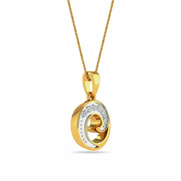 Brynnis Pendant – Elegant 18K Gold & Diamond Neck Charm