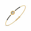 Darya Mangalsutra Bracelet – Elegant 18K Gold & Diamond Hand Chain