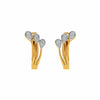 Elisie Earrings – Elegant 18K Gold Diamond Studs