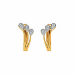 Elisie Earrings – Elegant 18K Gold Diamond Studs