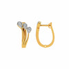 Elisie Earrings – Elegant 18K Gold Diamond Studs
