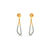 Aspasia Earrings – Graceful 18 Karat Gold Diamond Drop Earrings