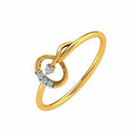 Eerika Ring – Refined 18K Gold Diamond Statement Band