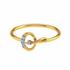 Eerika Ring – Refined 18K Gold Diamond Statement Band