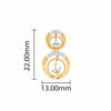 Ursia Earrings – Elegant 18K Gold & Diamond Studs