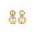 Ursia Earrings – Elegant 18K Gold & Diamond Studs