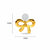 Elegant Diamond Bow Stud Earrings – 18K Gold