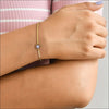 Mishel Adjustable Bracelet – Elegant 18K Gold & Diamond Hand Chain