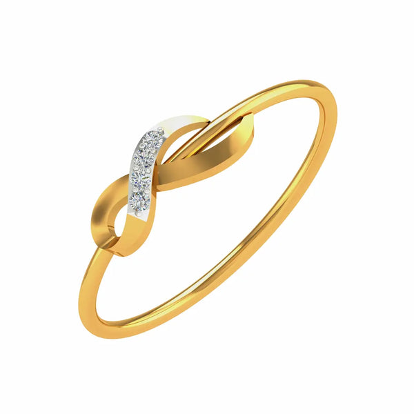 Firuze Ring – Elegant 18K Gold Diamond Ring