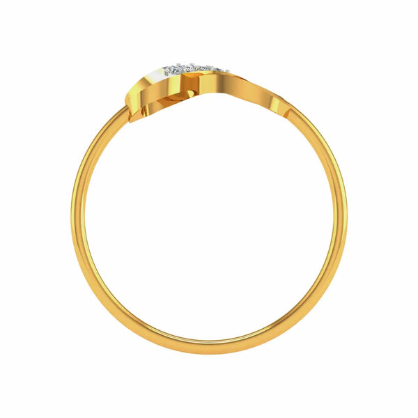 Firuze Ring – Elegant 18K Gold Diamond Ring