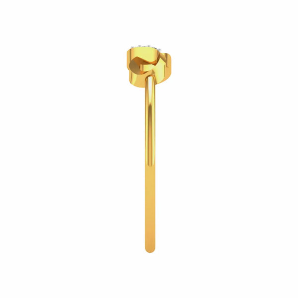 Firuze Ring – Elegant 18K Gold Diamond Ring