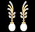 Ethereal Plume: 18K Gold, Diamond & Gemstone Earrings