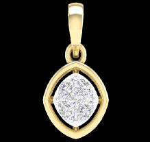 Emie Pendant – Elegant 18K Gold & Diamond